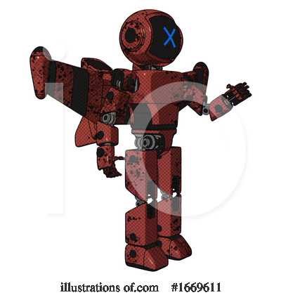 Royalty-Free (RF) Robot Clipart Illustration by Leo Blanchette - Stock Sample #1669611