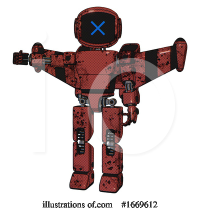 Royalty-Free (RF) Robot Clipart Illustration by Leo Blanchette - Stock Sample #1669612