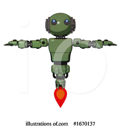 Royalty-Free (RF) Robot Clipart Illustration by Leo Blanchette - Stock Sample #1670137