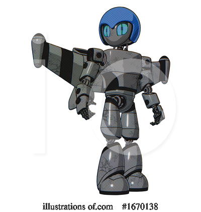 Royalty-Free (RF) Robot Clipart Illustration by Leo Blanchette - Stock Sample #1670138