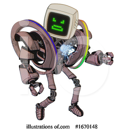 Royalty-Free (RF) Robot Clipart Illustration by Leo Blanchette - Stock Sample #1670148