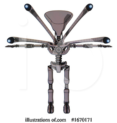 Royalty-Free (RF) Robot Clipart Illustration by Leo Blanchette - Stock Sample #1670171