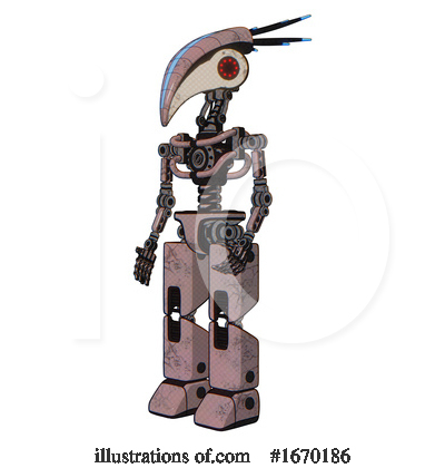 Royalty-Free (RF) Robot Clipart Illustration by Leo Blanchette - Stock Sample #1670186