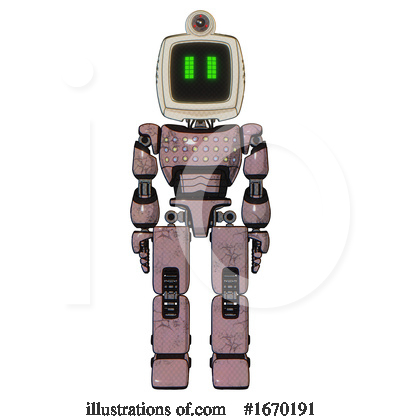 Royalty-Free (RF) Robot Clipart Illustration by Leo Blanchette - Stock Sample #1670191