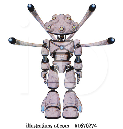 Royalty-Free (RF) Robot Clipart Illustration by Leo Blanchette - Stock Sample #1670274