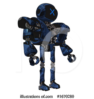 Royalty-Free (RF) Robot Clipart Illustration by Leo Blanchette - Stock Sample #1670280