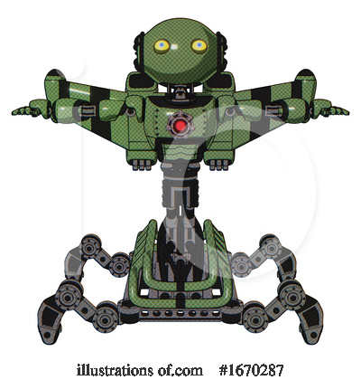 Royalty-Free (RF) Robot Clipart Illustration by Leo Blanchette - Stock Sample #1670287
