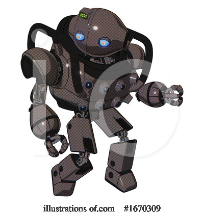 Royalty-Free (RF) Robot Clipart Illustration by Leo Blanchette - Stock Sample #1670309
