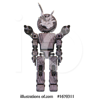 Royalty-Free (RF) Robot Clipart Illustration by Leo Blanchette - Stock Sample #1670311