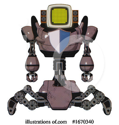 Royalty-Free (RF) Robot Clipart Illustration by Leo Blanchette - Stock Sample #1670340