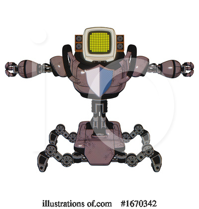 Royalty-Free (RF) Robot Clipart Illustration by Leo Blanchette - Stock Sample #1670342