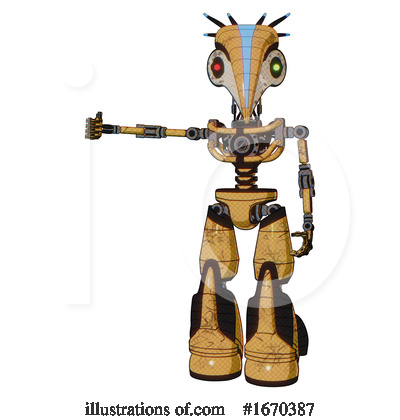 Royalty-Free (RF) Robot Clipart Illustration by Leo Blanchette - Stock Sample #1670387
