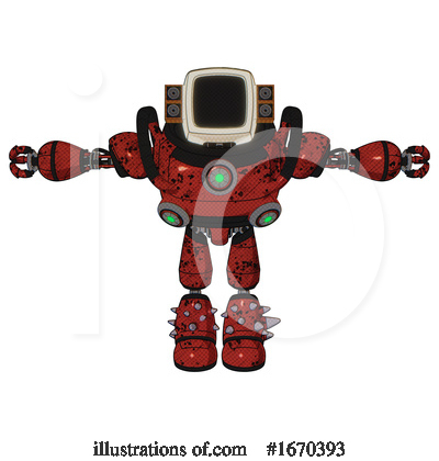 Royalty-Free (RF) Robot Clipart Illustration by Leo Blanchette - Stock Sample #1670393