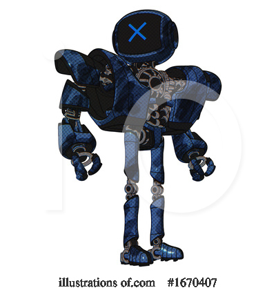 Royalty-Free (RF) Robot Clipart Illustration by Leo Blanchette - Stock Sample #1670407