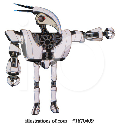Royalty-Free (RF) Robot Clipart Illustration by Leo Blanchette - Stock Sample #1670409