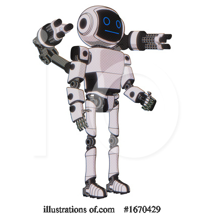Royalty-Free (RF) Robot Clipart Illustration by Leo Blanchette - Stock Sample #1670429