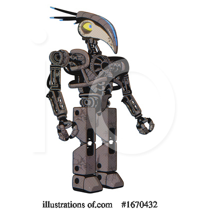 Royalty-Free (RF) Robot Clipart Illustration by Leo Blanchette - Stock Sample #1670432