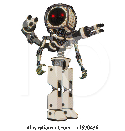 Royalty-Free (RF) Robot Clipart Illustration by Leo Blanchette - Stock Sample #1670436