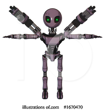 Royalty-Free (RF) Robot Clipart Illustration by Leo Blanchette - Stock Sample #1670470