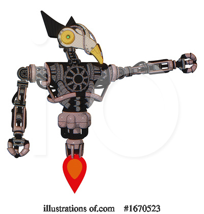 Royalty-Free (RF) Robot Clipart Illustration by Leo Blanchette - Stock Sample #1670523