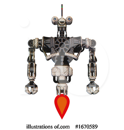 Royalty-Free (RF) Robot Clipart Illustration by Leo Blanchette - Stock Sample #1670589