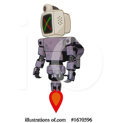 Royalty-Free (RF) Robot Clipart Illustration by Leo Blanchette - Stock Sample #1670596