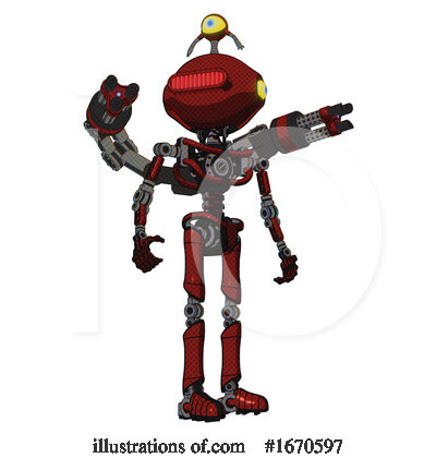 Royalty-Free (RF) Robot Clipart Illustration by Leo Blanchette - Stock Sample #1670597