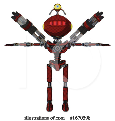Royalty-Free (RF) Robot Clipart Illustration by Leo Blanchette - Stock Sample #1670598