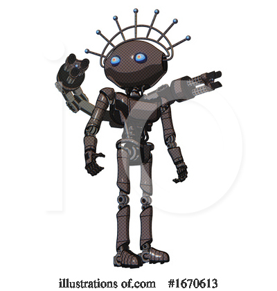 Royalty-Free (RF) Robot Clipart Illustration by Leo Blanchette - Stock Sample #1670613