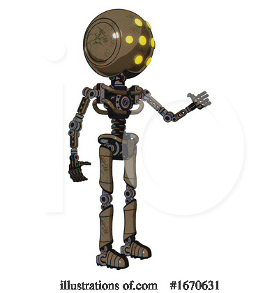 Royalty-Free (RF) Robot Clipart Illustration by Leo Blanchette - Stock Sample #1670631