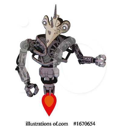Royalty-Free (RF) Robot Clipart Illustration by Leo Blanchette - Stock Sample #1670654