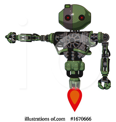 Royalty-Free (RF) Robot Clipart Illustration by Leo Blanchette - Stock Sample #1670666