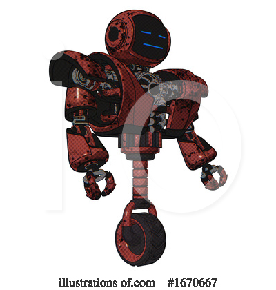 Royalty-Free (RF) Robot Clipart Illustration by Leo Blanchette - Stock Sample #1670667