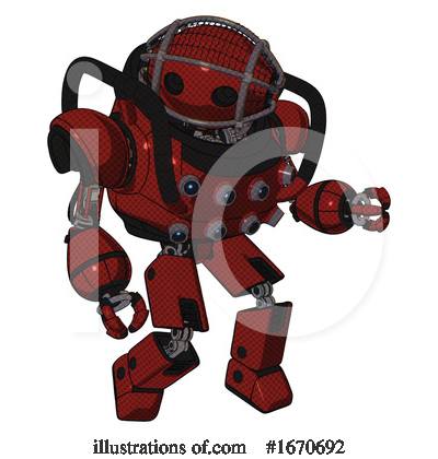 Royalty-Free (RF) Robot Clipart Illustration by Leo Blanchette - Stock Sample #1670692