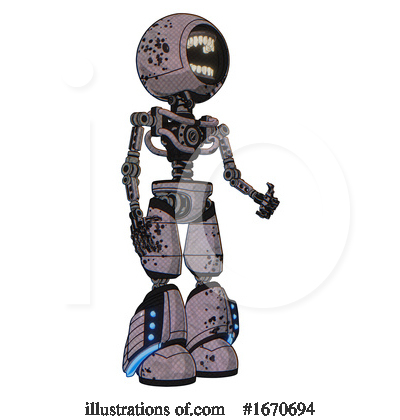 Royalty-Free (RF) Robot Clipart Illustration by Leo Blanchette - Stock Sample #1670694