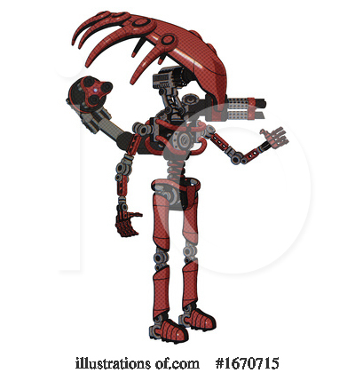 Royalty-Free (RF) Robot Clipart Illustration by Leo Blanchette - Stock Sample #1670715