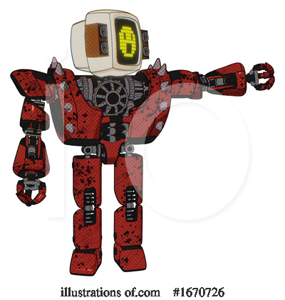 Royalty-Free (RF) Robot Clipart Illustration by Leo Blanchette - Stock Sample #1670726