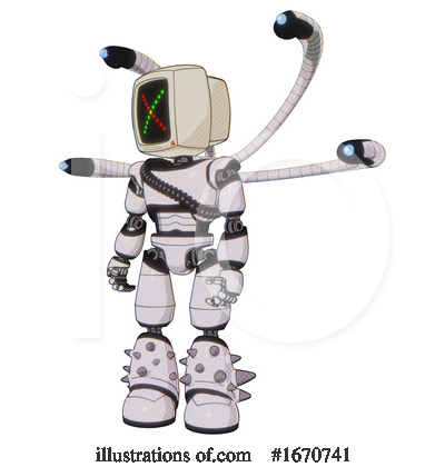 Royalty-Free (RF) Robot Clipart Illustration by Leo Blanchette - Stock Sample #1670741
