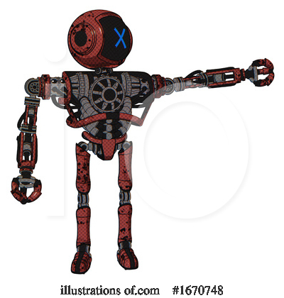 Royalty-Free (RF) Robot Clipart Illustration by Leo Blanchette - Stock Sample #1670748