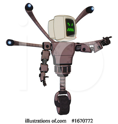 Royalty-Free (RF) Robot Clipart Illustration by Leo Blanchette - Stock Sample #1670772