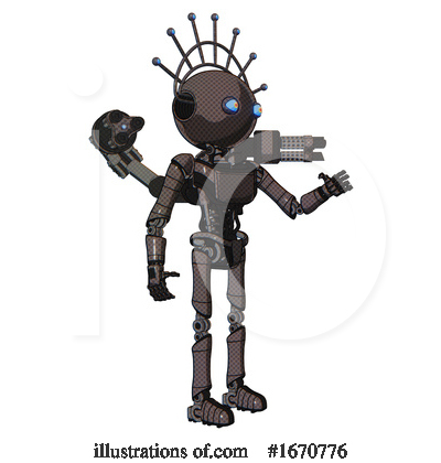 Royalty-Free (RF) Robot Clipart Illustration by Leo Blanchette - Stock Sample #1670776