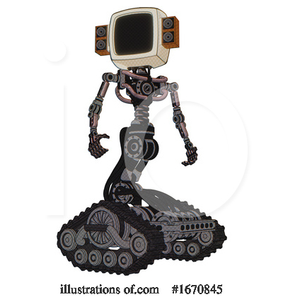 Royalty-Free (RF) Robot Clipart Illustration by Leo Blanchette - Stock Sample #1670845
