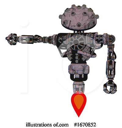 Royalty-Free (RF) Robot Clipart Illustration by Leo Blanchette - Stock Sample #1670852