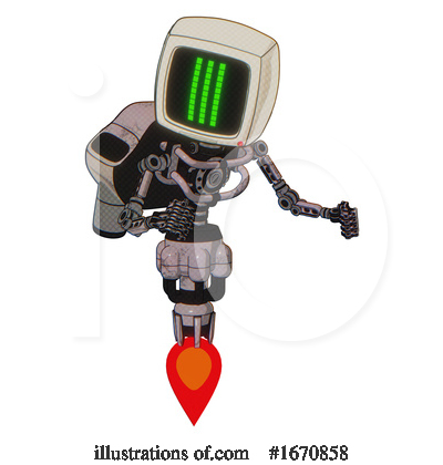 Royalty-Free (RF) Robot Clipart Illustration by Leo Blanchette - Stock Sample #1670858