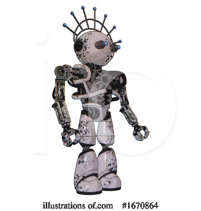 Royalty-Free (RF) Robot Clipart Illustration by Leo Blanchette - Stock Sample #1670864