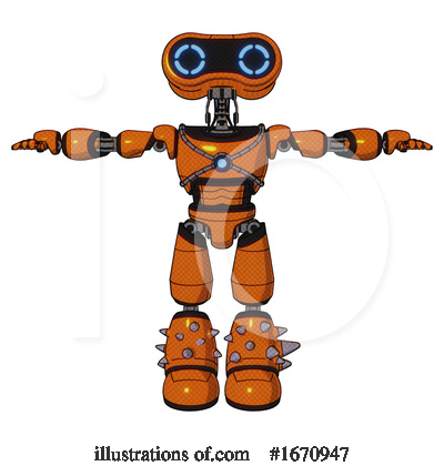 Royalty-Free (RF) Robot Clipart Illustration by Leo Blanchette - Stock Sample #1670947
