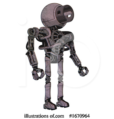 Royalty-Free (RF) Robot Clipart Illustration by Leo Blanchette - Stock Sample #1670964