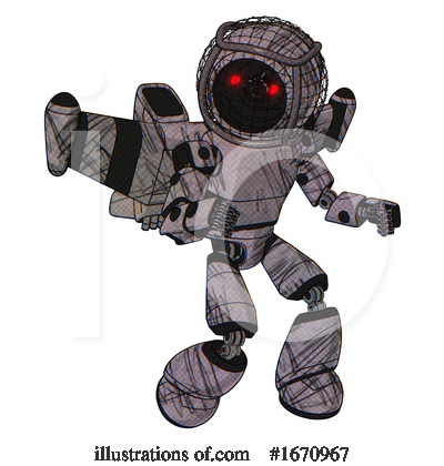 Royalty-Free (RF) Robot Clipart Illustration by Leo Blanchette - Stock Sample #1670967