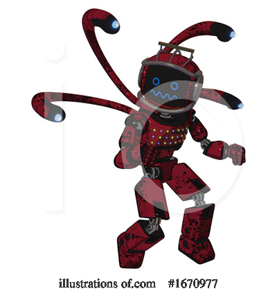 Royalty-Free (RF) Robot Clipart Illustration by Leo Blanchette - Stock Sample #1670977