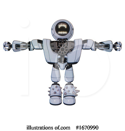 Royalty-Free (RF) Robot Clipart Illustration by Leo Blanchette - Stock Sample #1670990